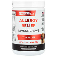 <img alt="StrellaLab, Allergy Relief, Immune Chews, For Dogs, Peanut Butter, 180 Soft Chews, 13.9 oz (396 g)" title="StrellaLab, Allergy Relief, Immune Chews, For Dogs, Peanut Butter, 180 Soft Chews, 13.9 oz (396 g),"