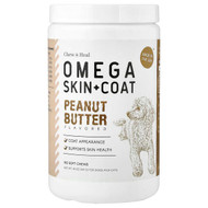 <img alt="Chew + Heal, Omega Skin + Coat, For Dogs and Cats, Peanut Butter , 180 Soft Chews, 18 oz (513 g)" title="Chew + Heal, Omega Skin + Coat, For Dogs and Cats, Peanut Butter , 180 Soft Chews, 18 oz (513 g),"