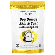 <img alt="California Gold Nutrition, Pet, Dog Omega Skin & Coat with Omega-3, 180 Soft Chews, 15.87 oz (450 g)" title="California Gold Nutrition, Pet, Dog Omega Skin & Coat with Omega-3, 180 Soft Chews, 15.87 oz (450 g),"