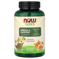 <img alt="NOW Foods, Pets, Omega-3 Support for Dogs-Cats, Great Fish, 180 Softgels, 8.7 oz (247 g)" title="NOW Foods, Pets, Omega-3 Support for Dogs-Cats, Great Fish, 180 Softgels, 8.7 oz (247 g),"