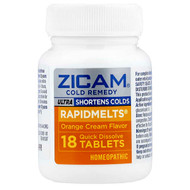 <img alt="Zicam, Ultra Cold Remedy, RapidMelts, Orange Cream, 18 Quick Dissolve Tablets" title="Zicam, Ultra Cold Remedy, RapidMelts, Orange Cream, 18 Quick Dissolve Tablets,"
