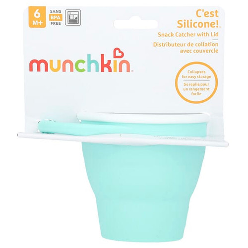 <img alt="Munchkin, C'est Silicone!, Snack Catcher With Lid, 6 Months+, Mint, 1 Count" title="Munchkin, C'est Silicone!, Snack Catcher With Lid, 6 Months+, Mint, 1 Count,"