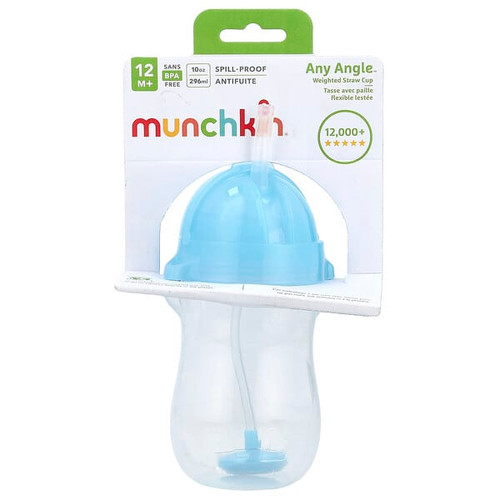 <img alt="Munchkin, Any Angle, Weighted Straw Cup, 12 Months+, Light Blue, 10 oz (296 ml)" title="Munchkin, Any Angle, Weighted Straw Cup, 12 Months+, Light Blue, 10 oz (296 ml),"