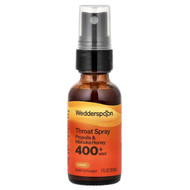 <img alt="Wedderspoon, Throat Spray, Propolis & Manuka Honey, Honey, MGO 400+, 1 fl oz (30 ml)" title="Wedderspoon, Throat Spray, Propolis & Manuka Honey, Honey, MGO 400+, 1 fl oz (30 ml),"
