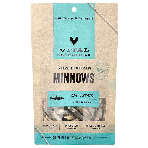 <img alt="Vital Essentials, Freeze-Dried Raw Cat Treats, Minnows, 1 oz (28.3 g)" title="Vital Essentials, Freeze-Dried Raw Cat Treats, Minnows, 1 oz (28.3 g),"