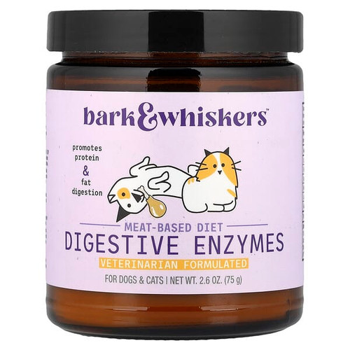 <img alt="Dr. Mercola, Bark & Whiskers, Meat-Based Diet Digestive Enzymes, For Dogs & Cats, 2.6 oz (75 g)" title="Dr. Mercola, Bark & Whiskers, Meat-Based Diet Digestive Enzymes, For Dogs & Cats, 2.6 oz (75 g),"