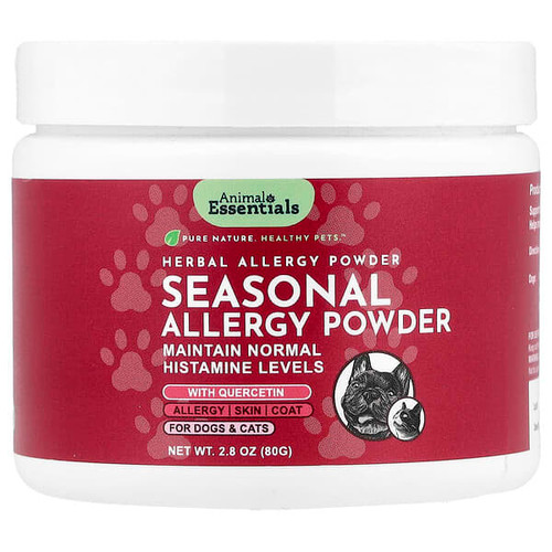 <img alt="Animal Essentials, Seasonal Allergy Powder, For Dogs & Cats, 2.8 oz (80 g)" title="Animal Essentials, Seasonal Allergy Powder, For Dogs & Cats, 2.8 oz (80 g),"