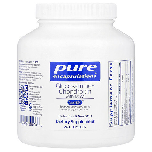 <img alt="Pure Encapsulations, Glucosamine + Chondroitin With MSM, 240 Capsules" title="Pure Encapsulations, Glucosamine + Chondroitin With MSM, 240 Capsules,"
