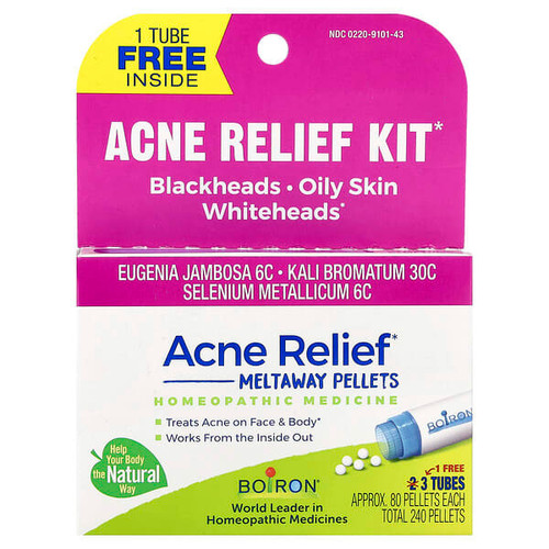 <img alt="Boiron, Acne Relief, 3 Tubes, 80 Meltaway Pellets Each" title="Boiron, Acne Relief, 3 Tubes, 80 Meltaway Pellets Each,"