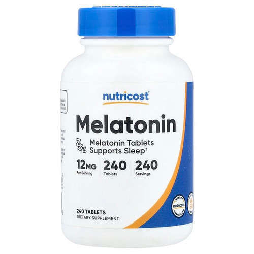 <img alt="Nutricost, Melatonin, 12 mg, 240 Tablets" title="Nutricost, Melatonin, 12 mg, 240 Tablets,"