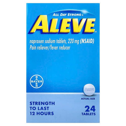 <img alt="Aleve, Naproxen Sodium Tablets, 220 mg, 24 Tablets" title="Aleve, Naproxen Sodium Tablets, 220 mg, 24 Tablets,"