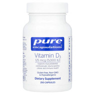 <img alt="Pure Encapsulations, Vitamin D3, 125 mcg (5,000 IU), 250 Capsules" title="Pure Encapsulations, Vitamin D3, 125 mcg (5,000 IU), 250 Capsules,"