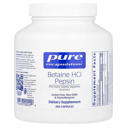 <img alt="Pure Encapsulations, Betaine HCl Pepsin, 250 Capsules" title="Pure Encapsulations, Betaine HCl Pepsin, 250 Capsules,"