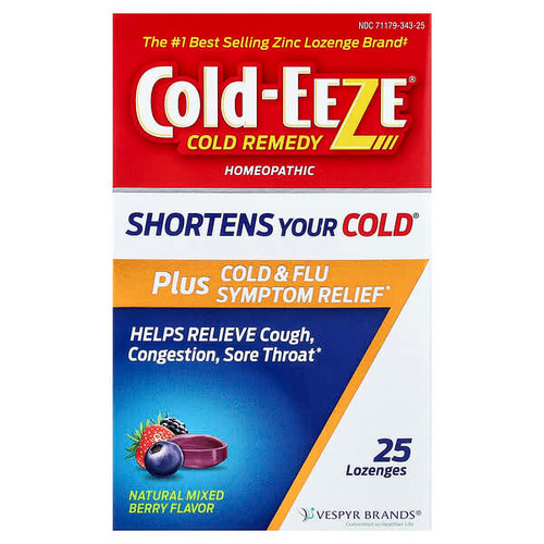 <img alt="Cold Eeze, Cold Remedy, Homeopathic Plus Cold & Flu Symptom Relief, Natural Mixed Berry, 25 Lozenges" title="Cold Eeze, Cold Remedy, Homeopathic Plus Cold & Flu Symptom Relief, Natural Mixed Berry, 25 Lozenges,"