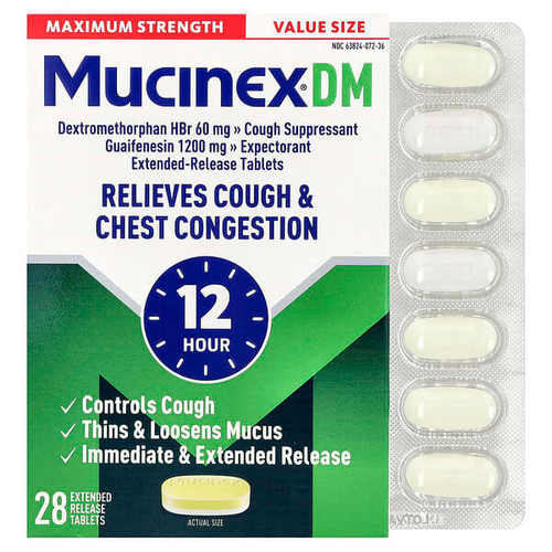 <img alt="Mucinex, Mucinex DM, 28 Extended-Release Bi-Layer Tablets" title="Mucinex, Mucinex DM, 28 Extended-Release Bi-Layer Tablets,"