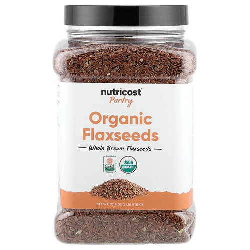 <img alt="Nutricost, Pantry, Organic Flaxseeds, 32.4 oz (907 g)" title="Nutricost, Pantry, Organic Flaxseeds, 32.4 oz (907 g),"