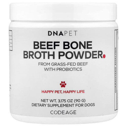 <img alt="Codeage, DNA Pet, Beef Bone Broth Powder, For Dogs, 3.175 oz (90 g)" title="Codeage, DNA Pet, Beef Bone Broth Powder, For Dogs, 3.175 oz (90 g),"