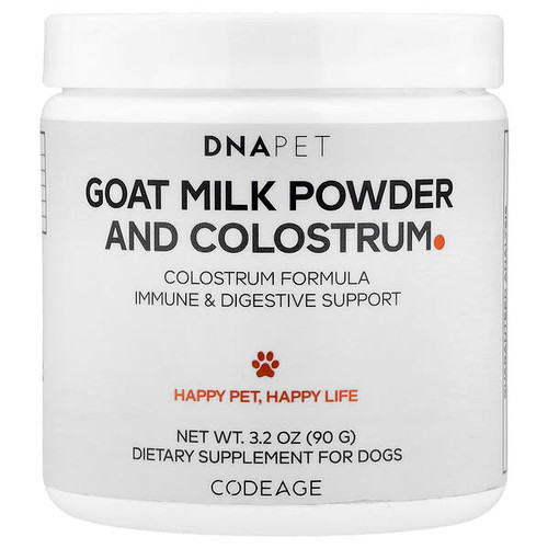 <img alt="Codeage, DNA Pet, Goat Milk Powder and Colostrum, For Dogs, 3.2 oz (90 g)" title="Codeage, DNA Pet, Goat Milk Powder and Colostrum, For Dogs, 3.2 oz (90 g),"