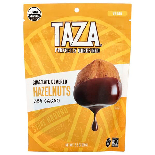 <img alt="Taza Chocolate, Chocolate Covered Hazelnuts, 55% Cacao, 3.5 oz (99 g)" title="Taza Chocolate, Chocolate Covered Hazelnuts, 55% Cacao, 3.5 oz (99 g),"