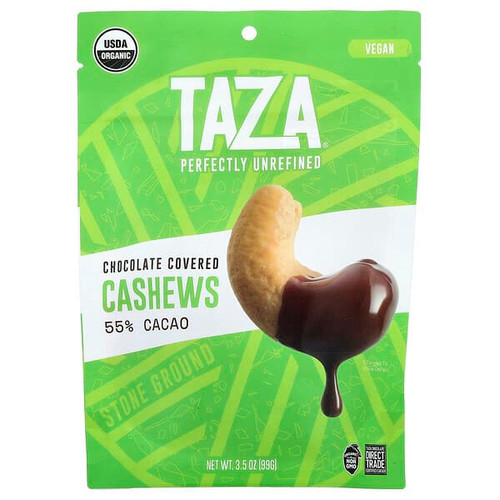 <img alt="Taza Chocolate, Chocolate Covered Cashews, 55% Cacao, 3.5 oz (99 g)" title="Taza Chocolate, Chocolate Covered Cashews, 55% Cacao, 3.5 oz (99 g),"