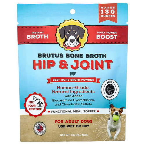<img alt="Brutus Bone Broth, Hip & Joint, Beef Bone Broth Powder, For Adult Dogs, 3.5 oz (99 g)" title="Brutus Bone Broth, Hip & Joint, Beef Bone Broth Powder, For Adult Dogs, 3.5 oz (99 g),"