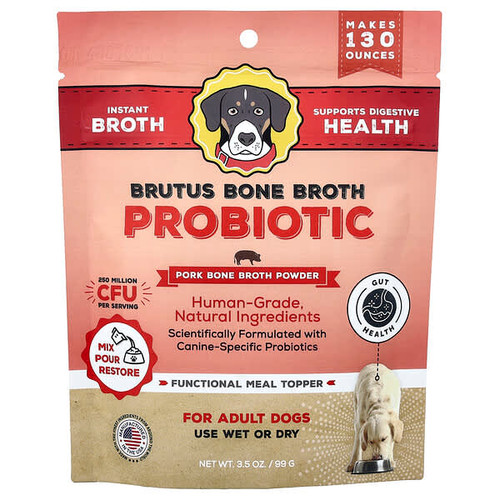 <img alt="Brutus Bone Broth, Probiotic, Pork Bone Broth Powder, For Adult Dogs, 3.5 oz (99 g)" title="Brutus Bone Broth, Probiotic, Pork Bone Broth Powder, For Adult Dogs, 3.5 oz (99 g),"