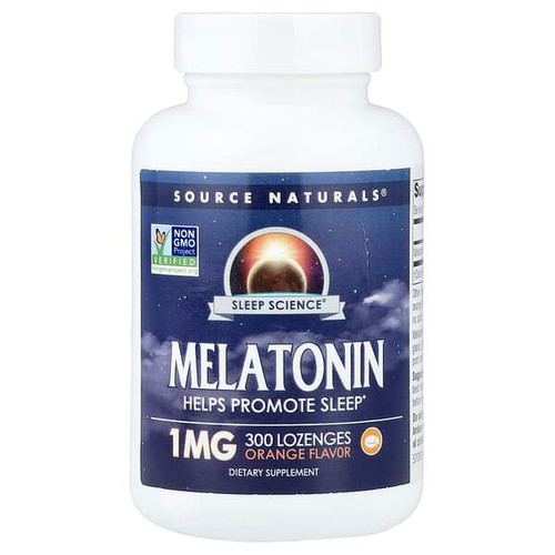 <img alt="Source Naturals, Sleep Science, Melatonin, Orange, 1 mg, 300 Lozenges" title="Source Naturals, Sleep Science, Melatonin, Orange, 1 mg, 300 Lozenges,"