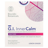 <img alt="Biocidin Botanicals, G.I. Inner Calm, Lemon Ginger, 30 Sitck Packs, 0.21 oz (6 g) Each" title="Biocidin Botanicals, G.I. Inner Calm, Lemon Ginger, 30 Sitck Packs, 0.21 oz (6 g) Each,"