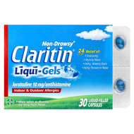 <img alt="Claritin, Non-Drowsy, Liqui-Gels, 10 mg, 30 Liquid-Filled Capsules" title="Claritin, Non-Drowsy, Liqui-Gels, 10 mg, 30 Liquid-Filled Capsules,"