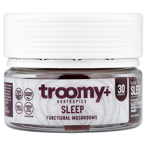 <img alt="Troomy Nootropics, Sleep, Functional Mushrooms Gummies, Black Raspberry, 30 Gummies" title="Troomy Nootropics, Sleep, Functional Mushrooms Gummies, Black Raspberry, 30 Gummies,"