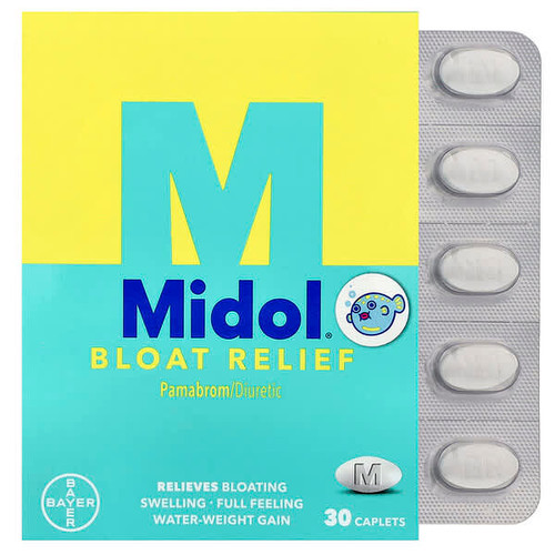 <img alt="Midol, Bloat Relief, 30 Caplets" title="Midol, Bloat Relief, 30 Caplets,"