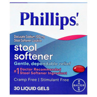 <img alt="Phillips, Stool Softener, 100 mg, 30 Liquid Gels" title="Phillips, Stool Softener, 100 mg, 30 Liquid Gels,"