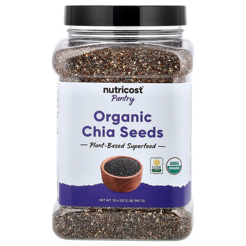 <img alt="Nutricost, Pantry, Organic Chia Seeds, 32.4 oz (907 g)" title="Nutricost, Pantry, Organic Chia Seeds, 32.4 oz (907 g),"
