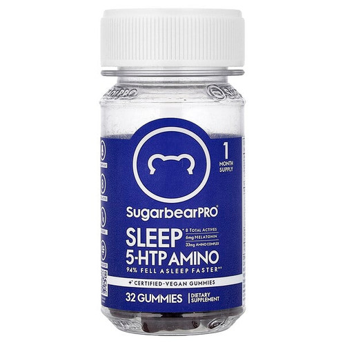 <img alt="SugarbearPro, Sleep, 5 HTP Amino Gummies, 32 Gummies" title="SugarbearPro, Sleep, 5 HTP Amino Gummies, 32 Gummies,"