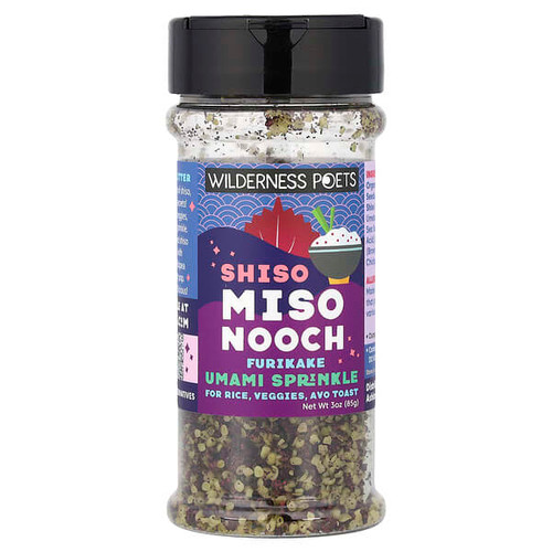 <img alt="Wilderness Poets, Furikake Umami Sprinkle, Shiso Miso Nooch, 3 oz (85 g)" title="Wilderness Poets, Furikake Umami Sprinkle, Shiso Miso Nooch, 3 oz (85 g),"