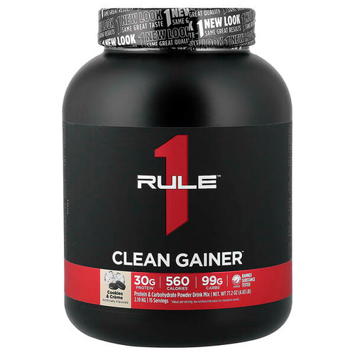 <img alt="Rule One Proteins, Clean Gainer, Cookies & Cream, 4.83 lb (2.19 kg)" title="Rule One Proteins, Clean Gainer, Cookies & Cream, 4.83 lb (2.19 kg),"