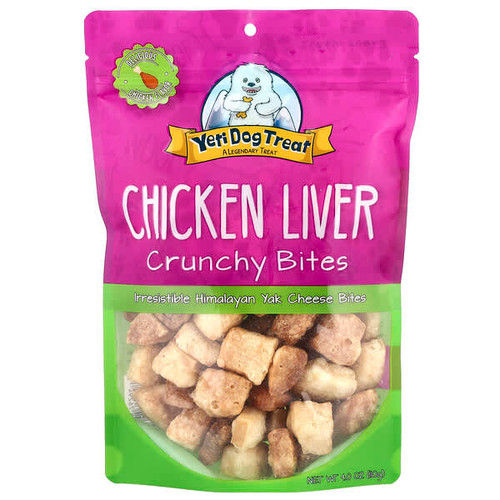 <img alt="Yeti Dog Chew, Crunchy Bites, For Dogs, Chicken Liver, 4 oz (110 g)" title="Yeti Dog Chew, Crunchy Bites, For Dogs, Chicken Liver, 4 oz (110 g),"