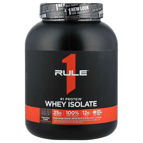 <img alt="Rule One Proteins, R1 Protein,Whey Isolate, Chocolate Fudge, 5.01 lb (2.27 kg)" title="Rule One Proteins, R1 Protein,Whey Isolate, Chocolate Fudge, 5.01 lb (2.27 kg),"