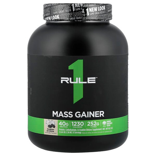 <img alt="Rule One Proteins, Mass Gainer, Cookies & Creme, 5.64 lb (2.56 kg)" title="Rule One Proteins, Mass Gainer, Cookies & Creme, 5.64 lb (2.56 kg),"