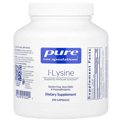 <img alt="Pure Encapsulations, L-Lysine, 270 Capsules (500 mg per Capsule)" title="Pure Encapsulations, L-Lysine, 270 Capsules (500 mg per Capsule),"