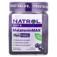 <img alt="Natrol, MelatoninMax, Blueberry, 10 mg, 50 Gummies" title="Natrol, MelatoninMax, Blueberry, 10 mg, 50 Gummies,"