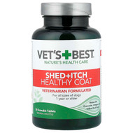 <img alt="Vets Best, Shed + Itch Healthy Coat, For Dogs, All Sizes, 1 Year+, 50 Chewable Tablets, 2.64 oz (75 g)" title="Vets Best, Shed + Itch Healthy Coat, For Dogs, All Sizes, 1 Year+, 50 Chewable Tablets, 2.64 oz (75 g),"