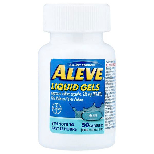 <img alt="Aleve, Naproxen Sodium Capsules, Liquid Gels, 220 mg, 50 Capsules" title="Aleve, Naproxen Sodium Capsules, Liquid Gels, 220 mg, 50 Capsules,"