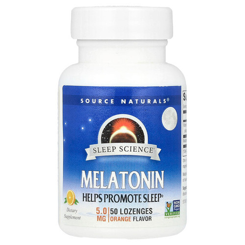 <img alt="Source Naturals, Sleep Science, Melatonin, Orange, 5 mg, 50 Lozenges" title="Source Naturals, Sleep Science, Melatonin, Orange, 5 mg, 50 Lozenges,"