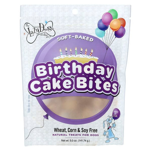 <img alt="Lazy Dog Cookie, Natural Treats For Dogs, Birthday Cake Bites, 5 oz (141.74 g)" title="Lazy Dog Cookie, Natural Treats For Dogs, Birthday Cake Bites, 5 oz (141.74 g),"