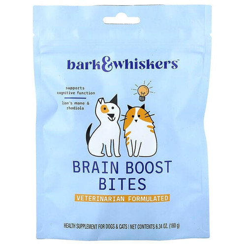 <img alt="Dr. Mercola, Bark & Whiskers, Brain Boost Bites, For Dogs & Cats , 6.34 oz (180 g)" title="Dr. Mercola, Bark & Whiskers, Brain Boost Bites, For Dogs & Cats , 6.34 oz (180 g),"