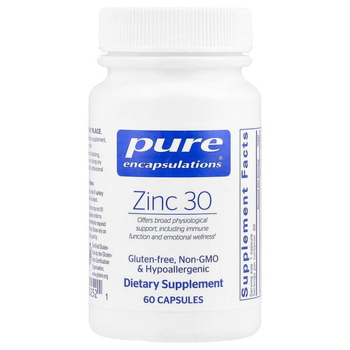 <img alt="Pure Encapsulations, Zinc 30, 60 Capsules (30 mg per Capsule)" title="Pure Encapsulations, Zinc 30, 60 Capsules (30 mg per Capsule),"