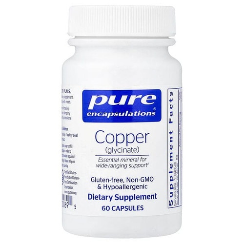 <img alt="Pure Encapsulations, Copper (Glycinate), 60 Capsules (2 mg per Capsule)" title="Pure Encapsulations, Copper (Glycinate), 60 Capsules (2 mg per Capsule),"