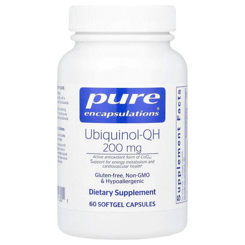 <img alt="Pure Encapsulations, Ubiquinol-QH, 200 mg, 60 Softgels Capsules" title="Pure Encapsulations, Ubiquinol-QH, 200 mg, 60 Softgels Capsules,"
