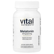 <img alt="Vital Nutrients, Melatonin, 20 mg, 60 Vegan Capsules" title="Vital Nutrients, Melatonin, 20 mg, 60 Vegan Capsules,"